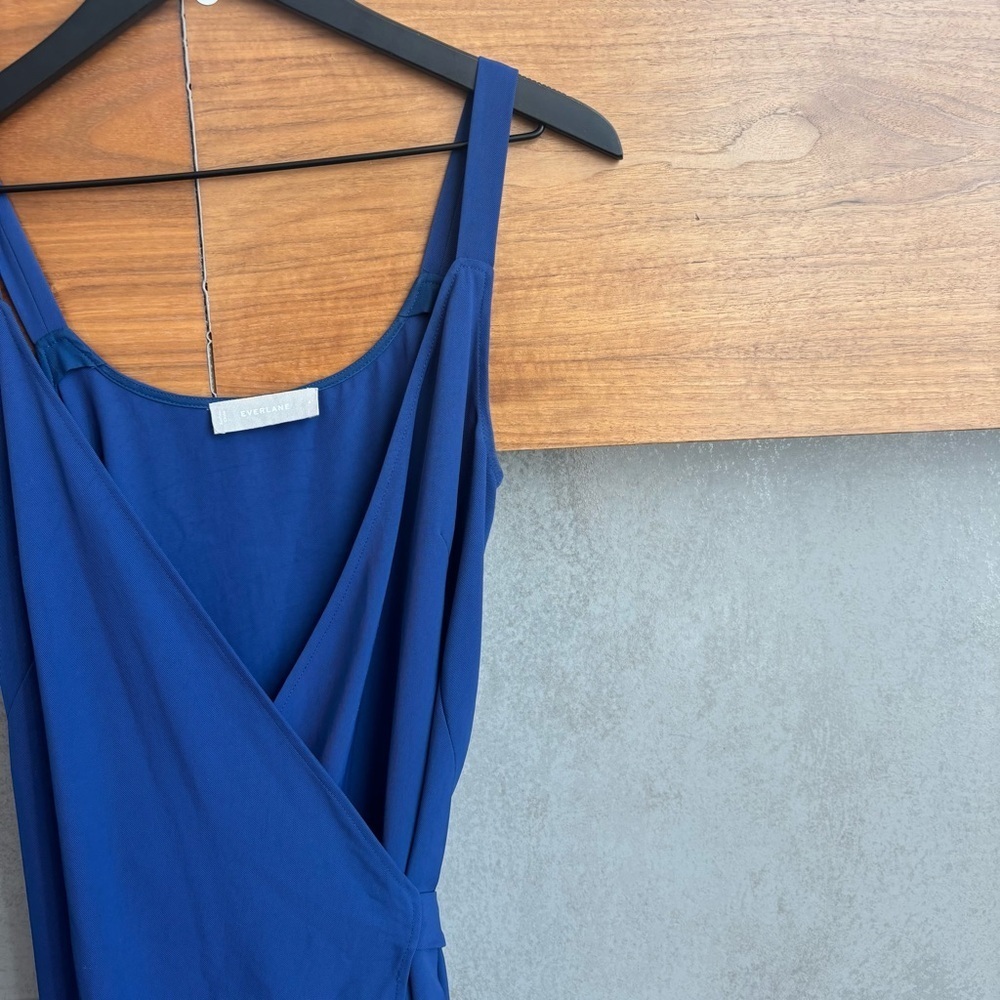 Everlane Japanese GoWeave Tank Wrap Midi Dress, Size 4 - Picture 8 of 14